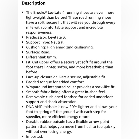 Mens Brooks Levitate 4 L.E. Shoes - Picture 9 of 9